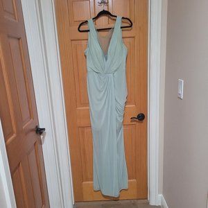 12A Dusty Sage A-Line Bridesmade Dress